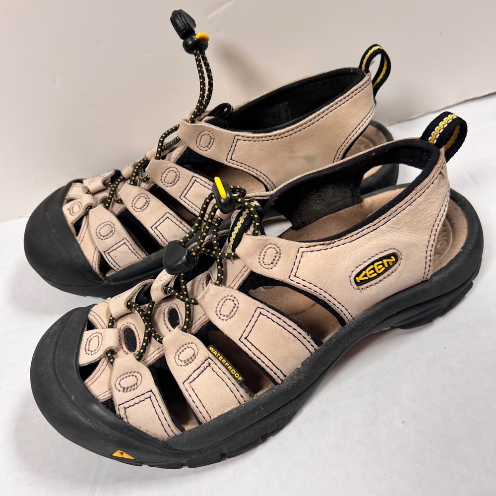 Mens KEEN Shoes Size‎ 8  H2 Water Sandal Waterproof Beige Black Hiking
